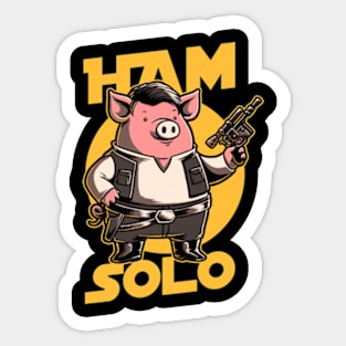 Space Captain Pig Smuggler Sticker